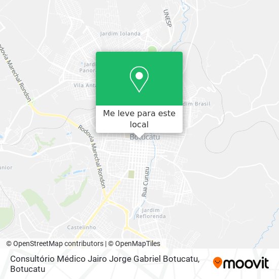 Consultório Médico Jairo Jorge Gabriel Botucatu mapa