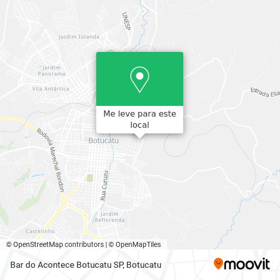 Bar do Acontece Botucatu SP mapa