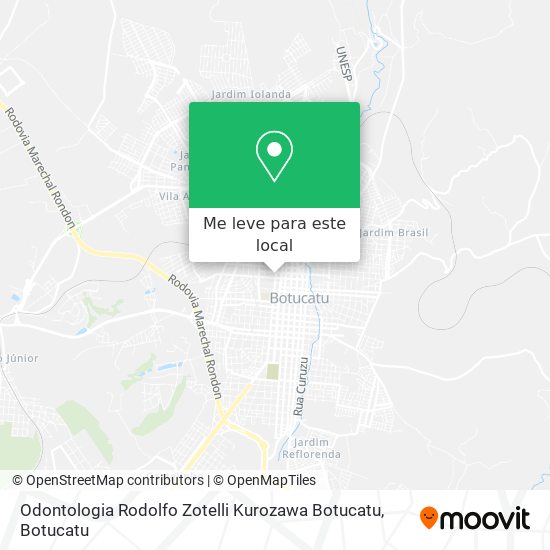 Odontologia Rodolfo Zotelli Kurozawa Botucatu mapa