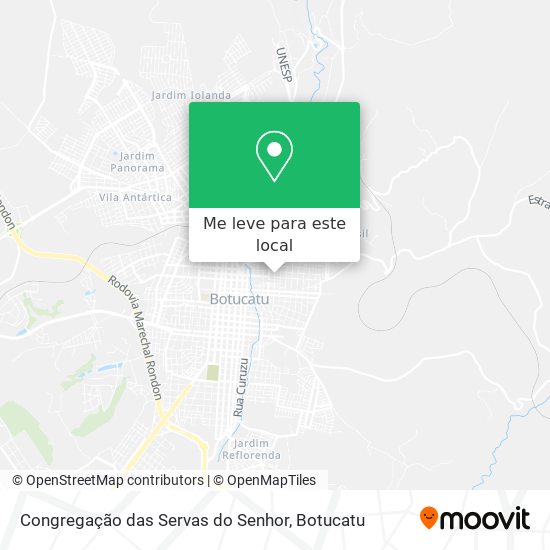 Congregação das Servas do Senhor mapa