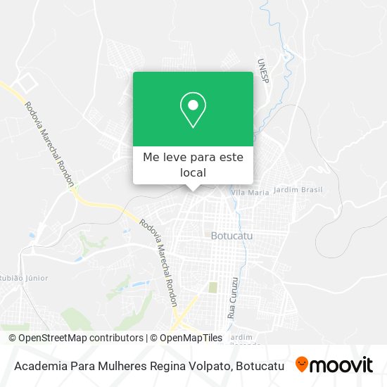 Academia Para Mulheres Regina Volpato mapa