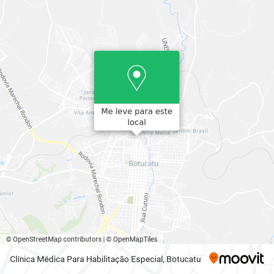 Clínica Médica Para Habilitação Especial mapa
