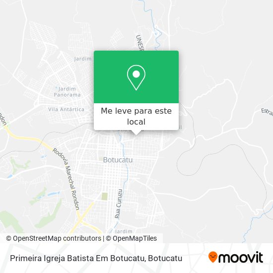 Primeira Igreja Batista Em Botucatu mapa