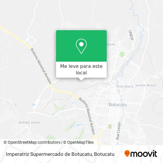 Imperatriz Supermercado de Botucatu mapa