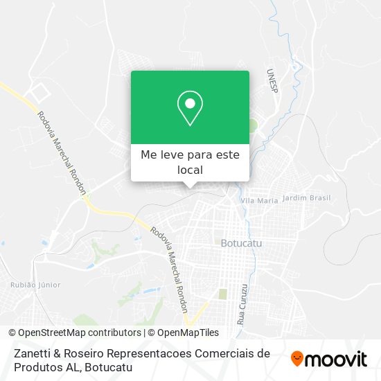 Zanetti & Roseiro Representacoes Comerciais de Produtos AL mapa