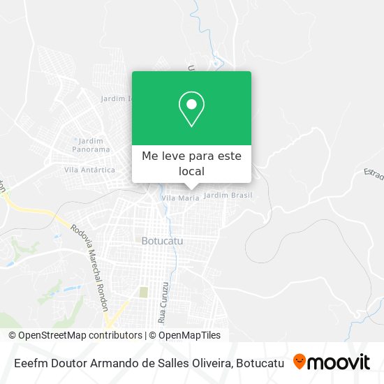 Eeefm Doutor Armando de Salles Oliveira mapa