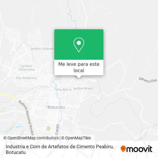 Industria e Com de Artefatos de Cimento Peabiru mapa