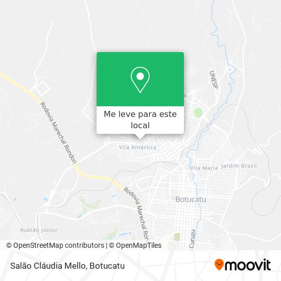 Salão Cláudia Mello mapa