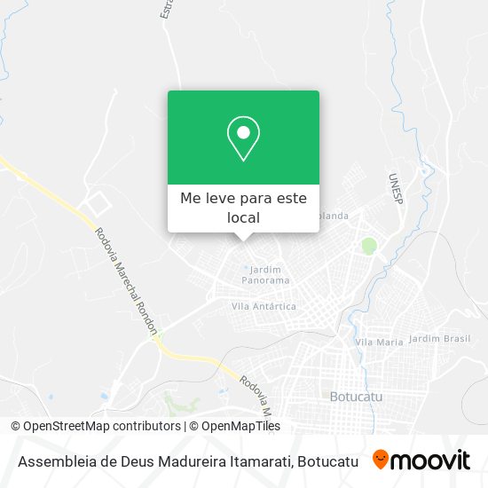 Assembleia de Deus Madureira Itamarati mapa