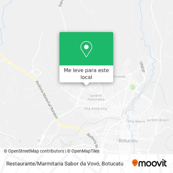 Restaurante / Marmitaria Sabor da Vovó mapa