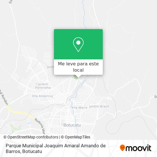 Parque Municipal Joaquim Amaral Amando de Barros mapa