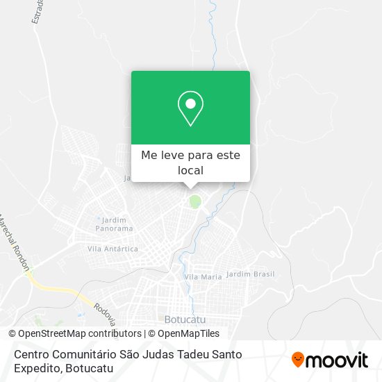 Centro Comunitário São Judas Tadeu Santo Expedito mapa