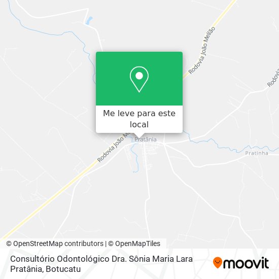 Consultório Odontológico Dra. Sônia Maria Lara Pratânia mapa