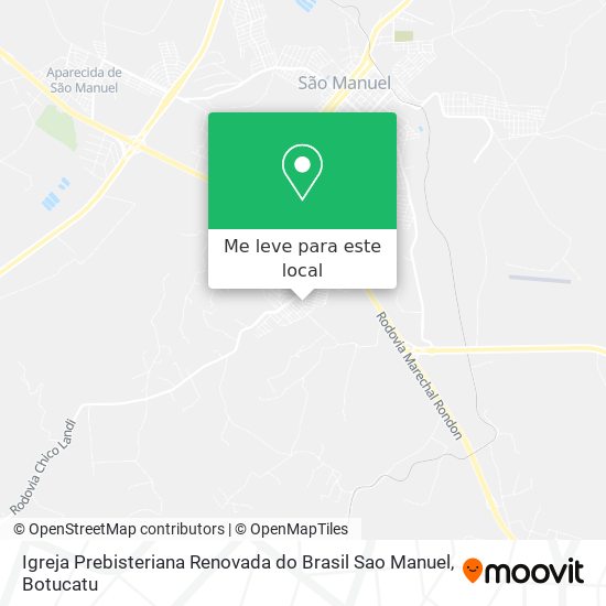 Igreja Prebisteriana Renovada do Brasil Sao Manuel mapa