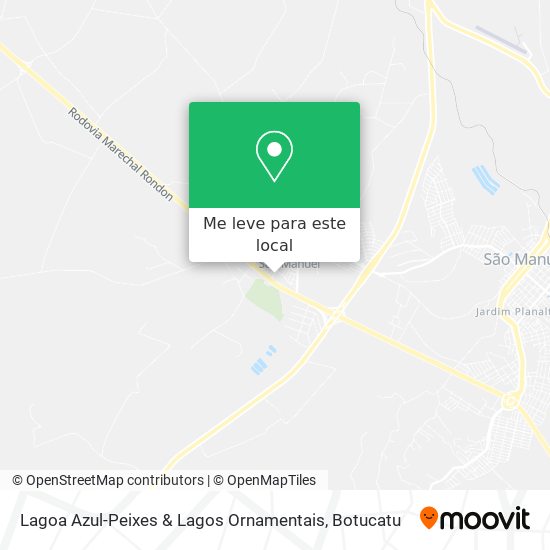 Lagoa Azul-Peixes & Lagos Ornamentais mapa