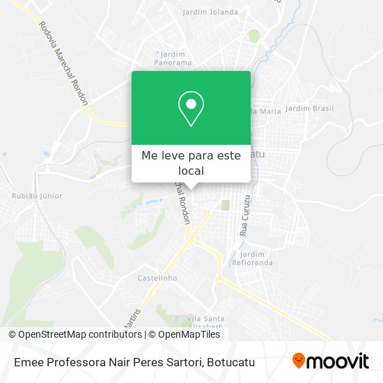 Emee Professora Nair Peres Sartori mapa