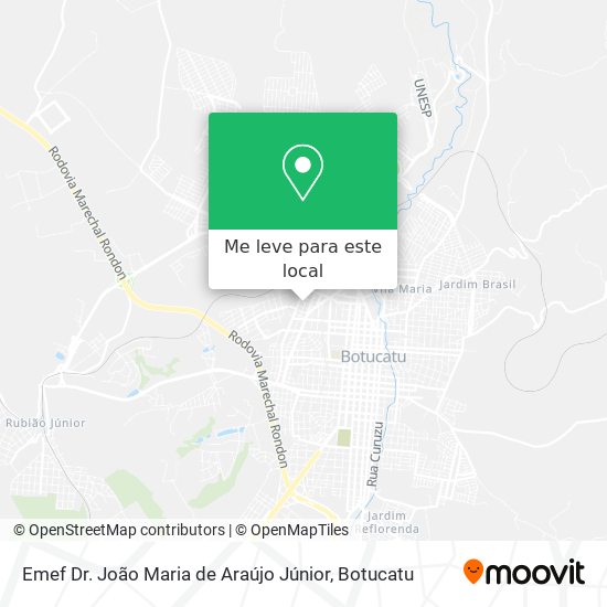 Emef Dr. João Maria de Araújo Júnior mapa