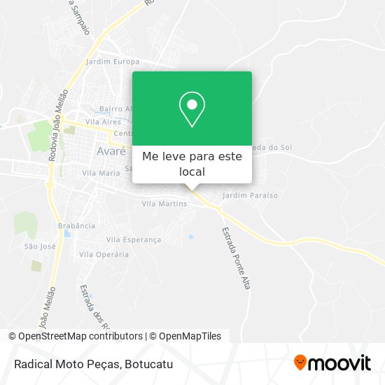 Radical Moto Peças mapa