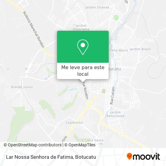 Lar Nossa Senhora de Fatima mapa