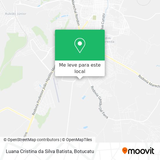 Luana Cristina da Silva Batista mapa