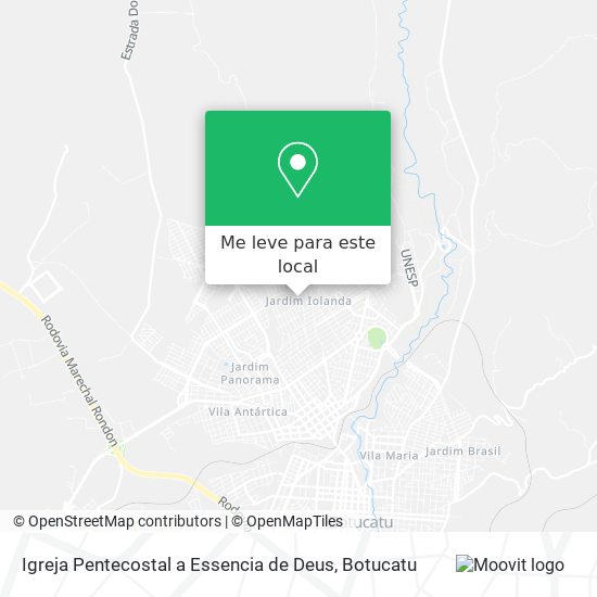 Igreja Pentecostal a Essencia de Deus mapa