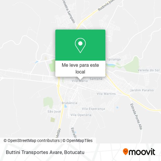 Buttini Transportes Avare mapa