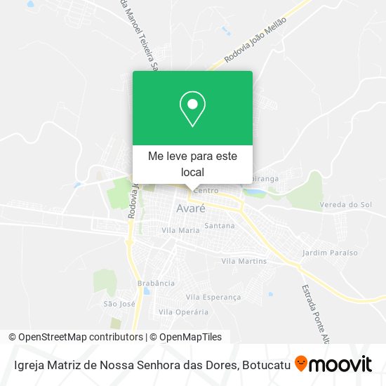 Igreja Matriz de Nossa Senhora das Dores mapa