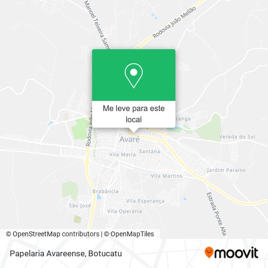 Papelaria Avareense mapa