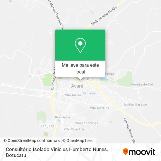 Consultório Isolado Vinícius Humberto Nunes mapa