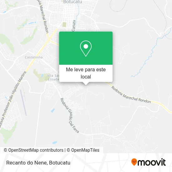Recanto do Nene mapa
