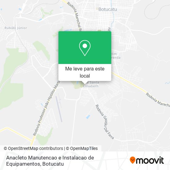 Anacleto Manutencao e Instalacao de Equipamentos mapa