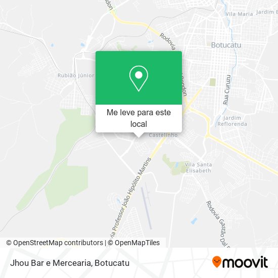 Jhou Bar e Mercearia mapa