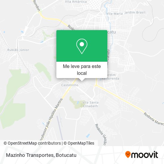 Mazinho Transportes mapa