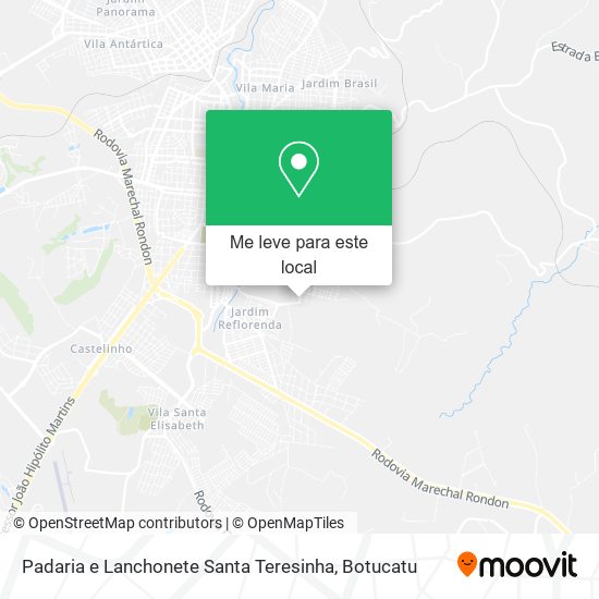 Padaria e Lanchonete Santa Teresinha mapa