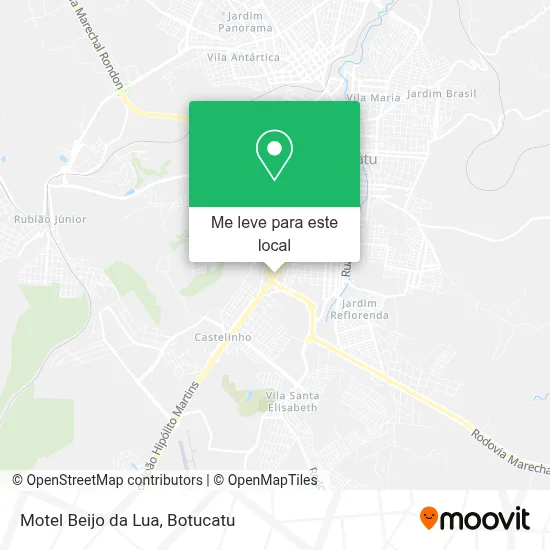 Motel Beijo da Lua mapa