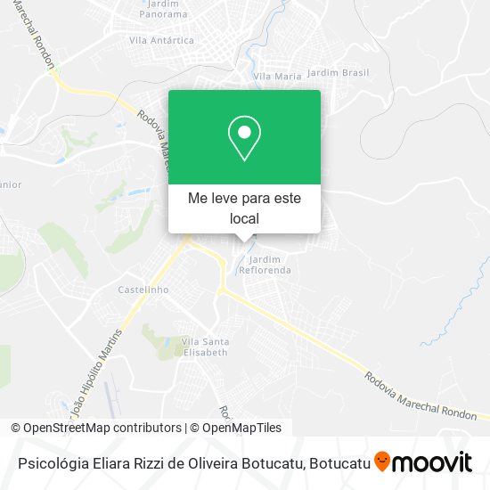 Psicológia Eliara Rizzi de Oliveira Botucatu mapa