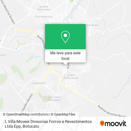 L Villa Moveis Divisorias Forros e Revestimentos Ltda Epp mapa