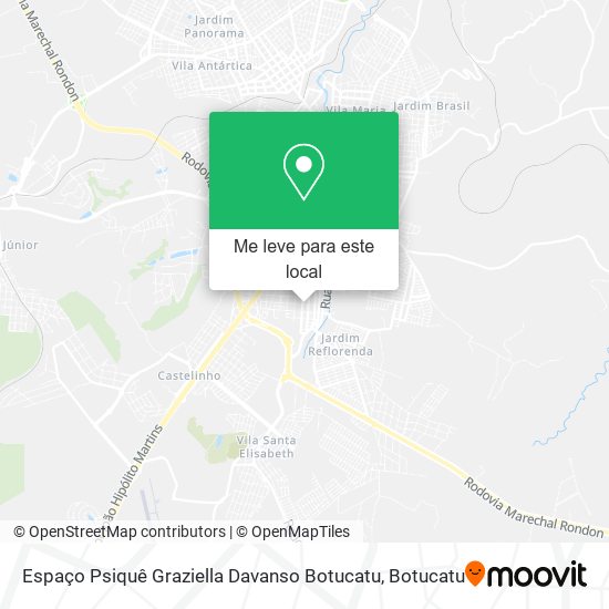 Espaço Psiquê Graziella Davanso Botucatu mapa