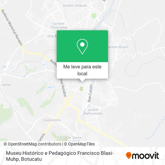 Museu Histórico e Pedagógico Francisco Blasi-Muhp mapa