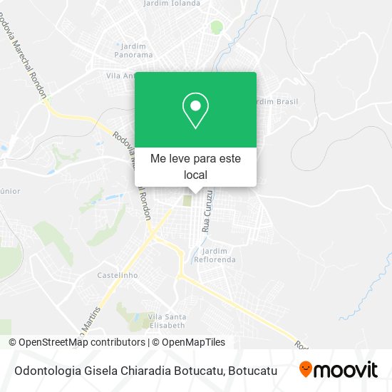 Odontologia Gisela Chiaradia Botucatu mapa