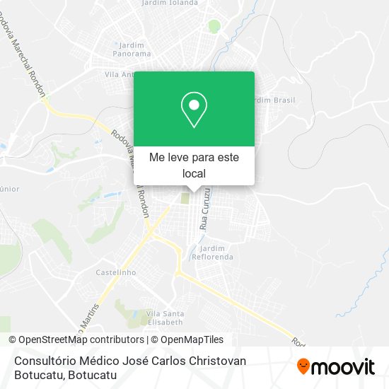 Consultório Médico José Carlos Christovan Botucatu mapa