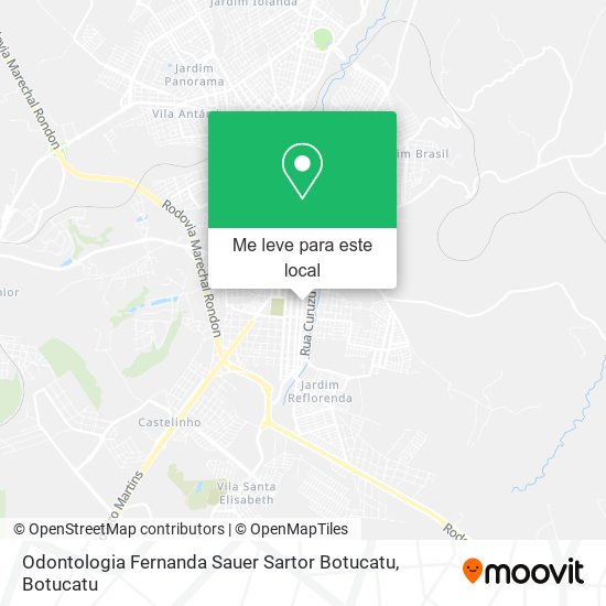 Odontologia Fernanda Sauer Sartor Botucatu mapa