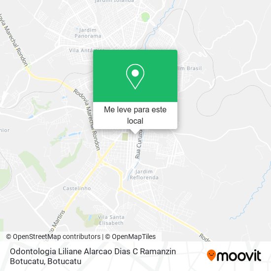 Odontologia Liliane Alarcao Dias C Ramanzin Botucatu mapa