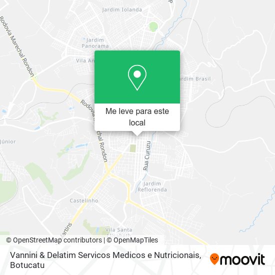 Vannini & Delatim Servicos Medicos e Nutricionais mapa