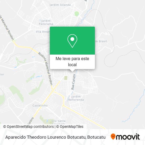 Aparecido Theodoro Lourenco Botucatu mapa