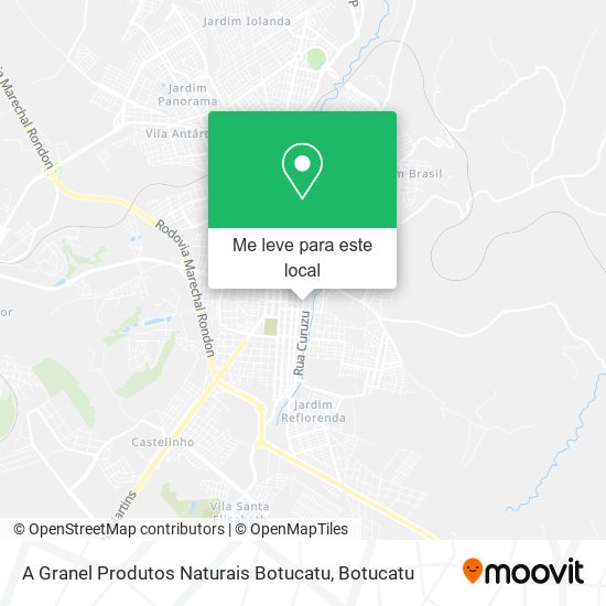 A Granel Produtos Naturais Botucatu mapa