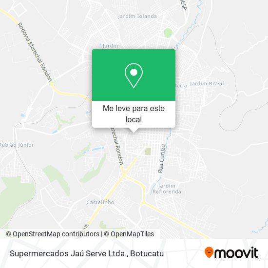 Supermercados Jaú Serve Ltda. mapa