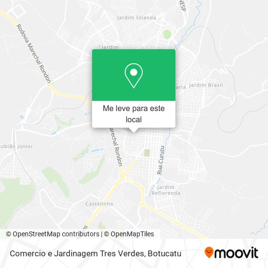 Comercio e Jardinagem Tres Verdes mapa