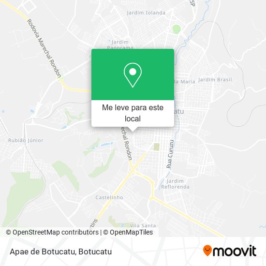 Apae de Botucatu mapa