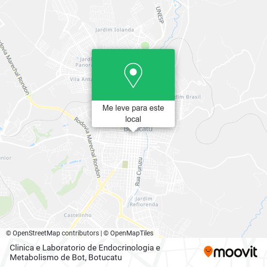 Clinica e Laboratorio de Endocrinologia e Metabolismo de Bot mapa